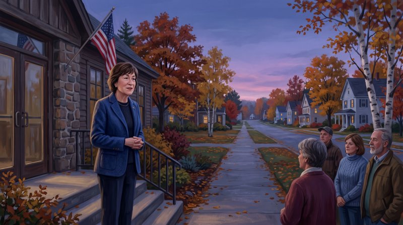 Illustration of I would like images that depict authentic Famous People from The County in Aroostook County Maine. I want each image to depict a different scene based on Famous People from The County in the season I have selected. The next image I want...